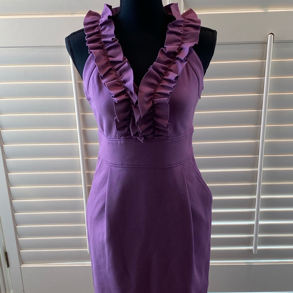 Banana Republic purple dress petite size 0